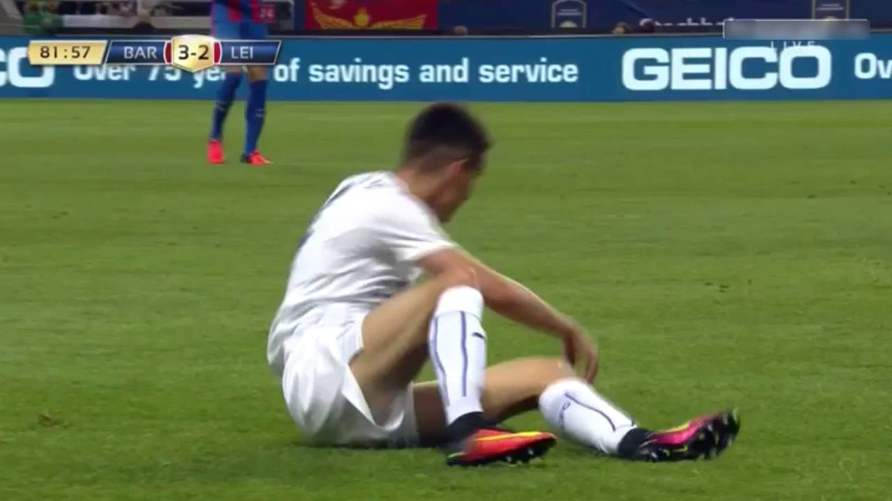 Bartosz Kapustka (Leicester debut) vs Barcelona 03/08/16 HD