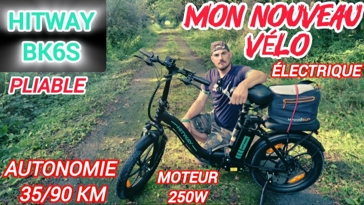 (HITWAY BK6S)-VÉLO ÉLECTRIQUE PLIABLE IDÉAL EN CAMPING-CAR ET EN VAN😲#hitway #velopliant #van #nomad