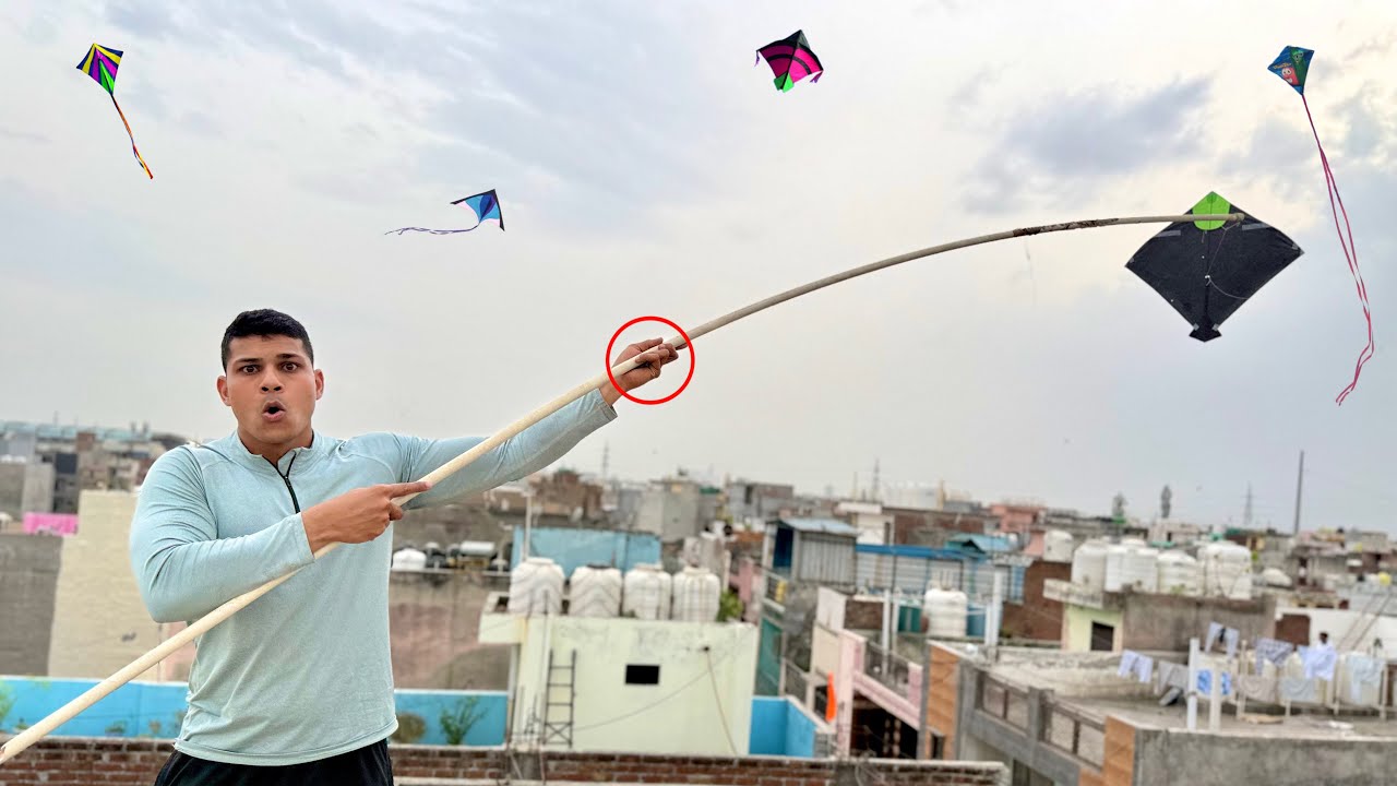 Kite Catch on My Roof | Kite Caught | Kite Looting 