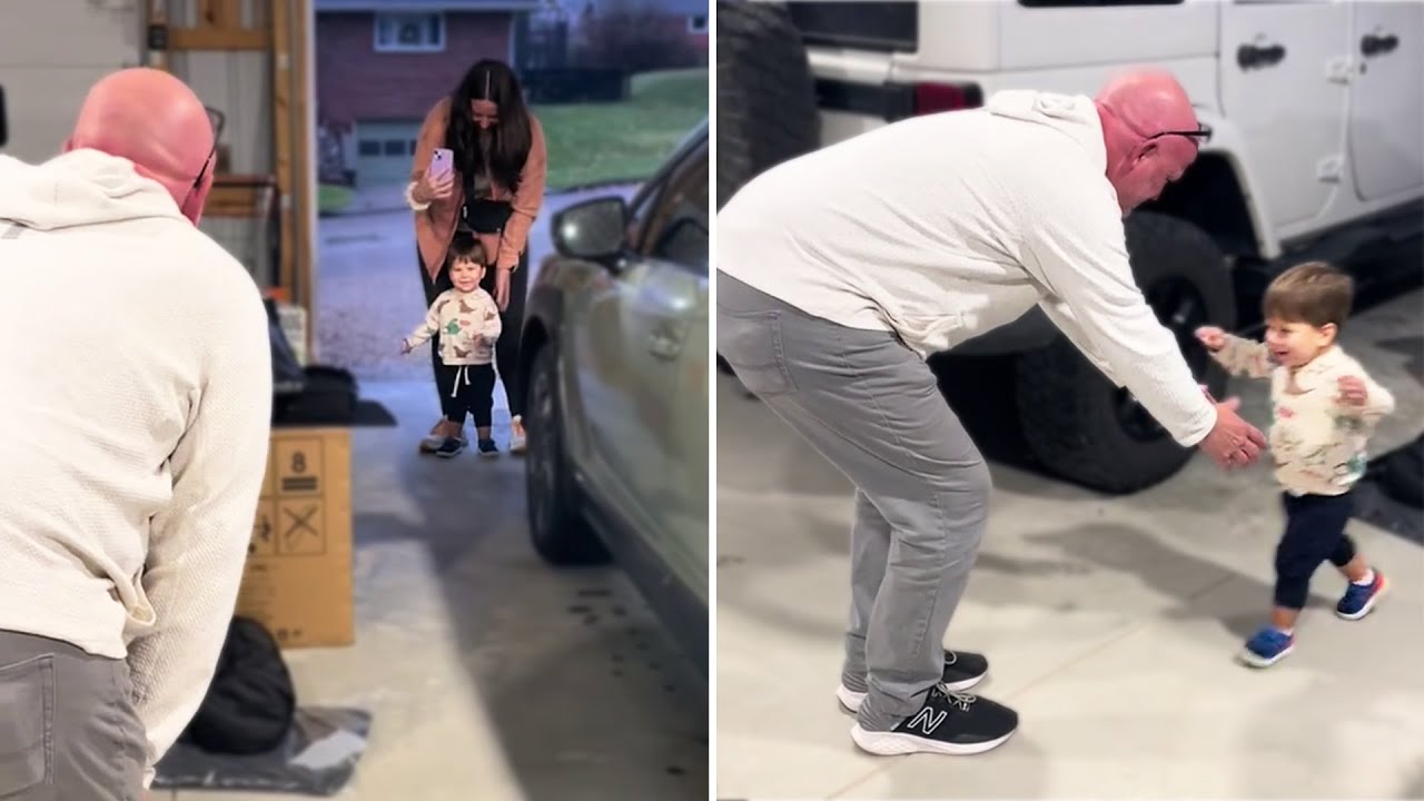 Grandparents Meet Grandchild for the First Time. Emotional Surprises.