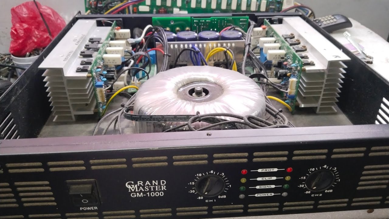 GRANDMASTER GM1000 POWER AMPLIFIER UMIINIT AT PUMUPUTOK PAANU AYUSIN