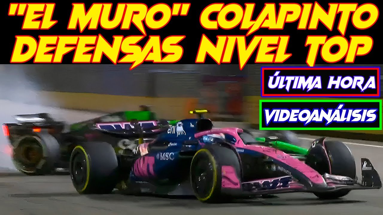 LA BESTIAL DEFENSA DE COLAPINTO 100% LEGAL CON UN ALPINE F1 EN LAS LONAS DEJA A HULKENBERG DESARMADO