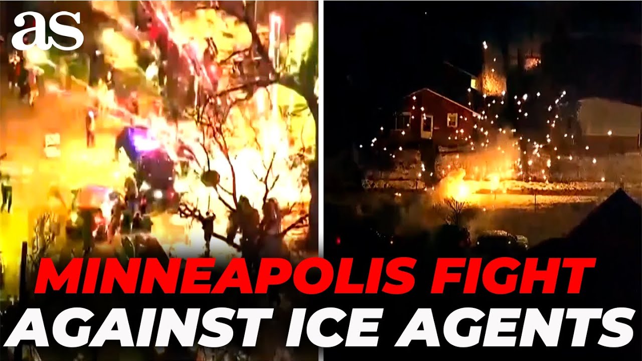 FIREWORKS and FLARES: ICE AGENTS face FURIOUS CROWDS in MINNEAPOLIS