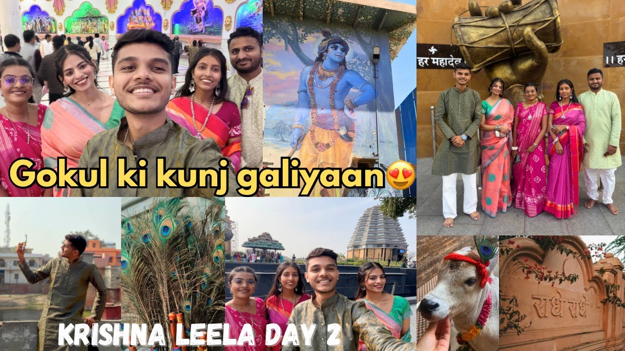 Gokul mein aakar ye sab dekha😍 | Magical things at Raman Reti😇 | Vrindavan Vlog 2✨ | Jainish Gheriya