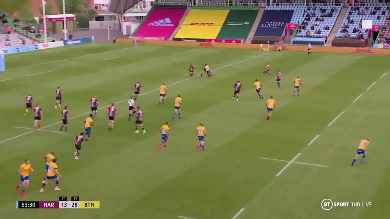 La passe de 35m de Joe Marchant &agrave; une main !