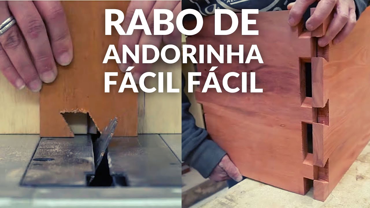 ENCAIXE RABO DE ANDORINHA NA SERRA DE BANCADA - STOPA LAB MARCENARIA #231