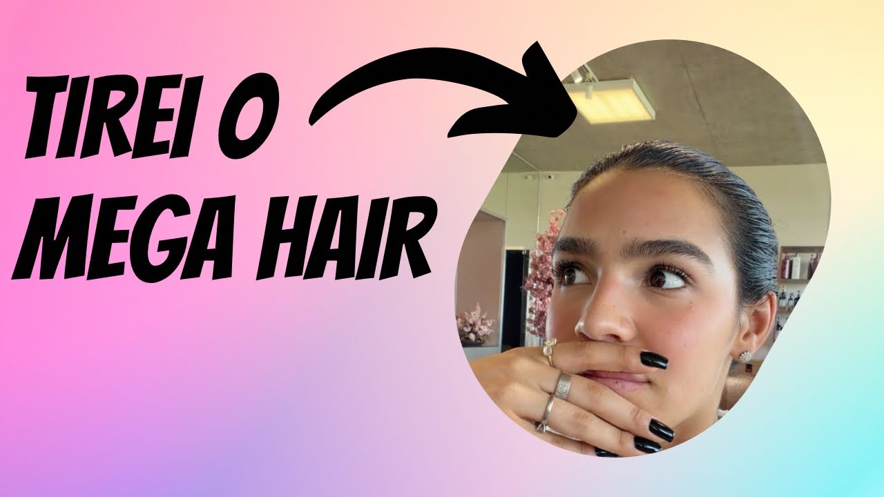 TIREI O MEGA HAIR E CORTEI O CABELO 💇‍♀️