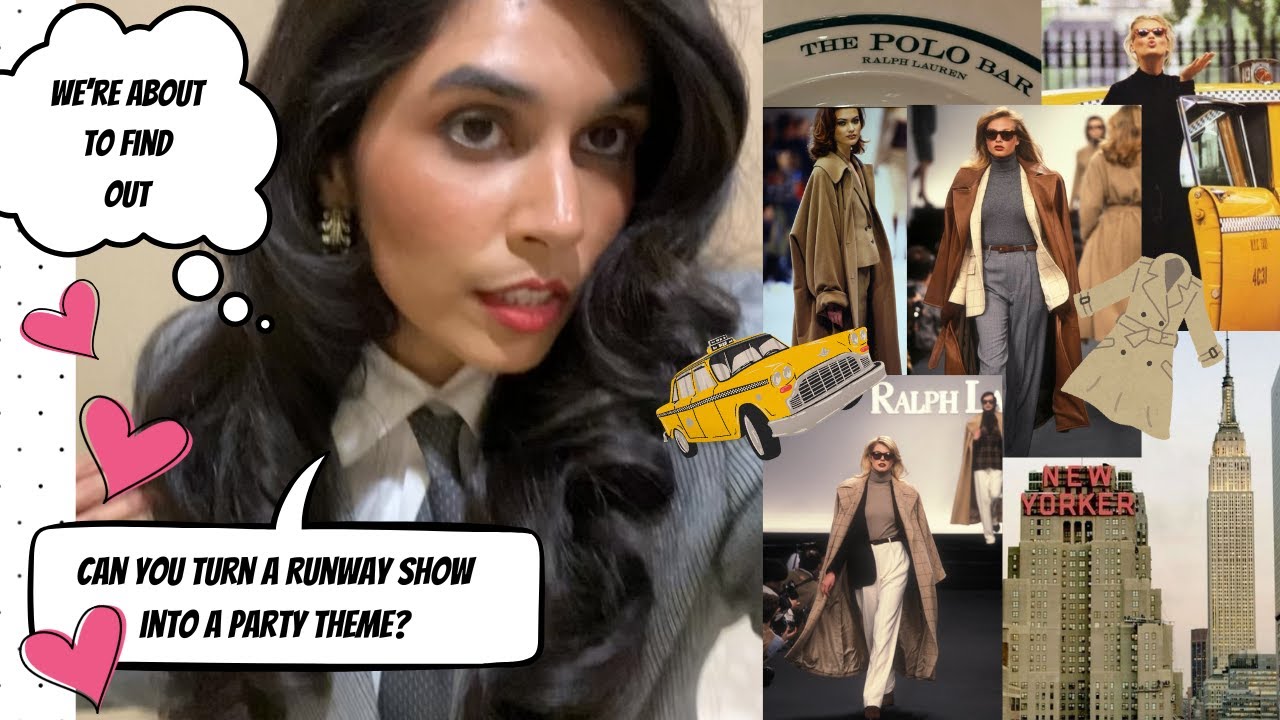 Ralph Lauren Fall/Winter 1995 Fashion Show Themed Party │ 28th Birthday Party Planning Vlog