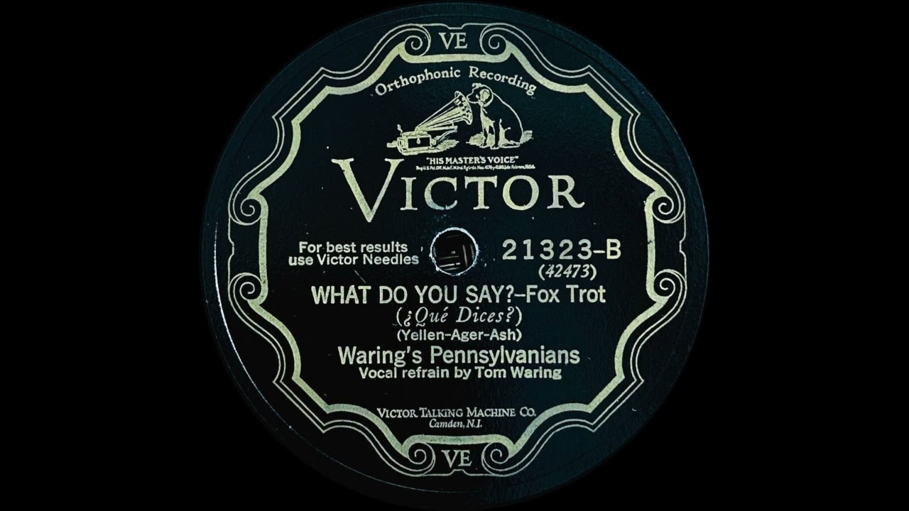 Waring's Pennsylvanians - What Do You Say? (1928)