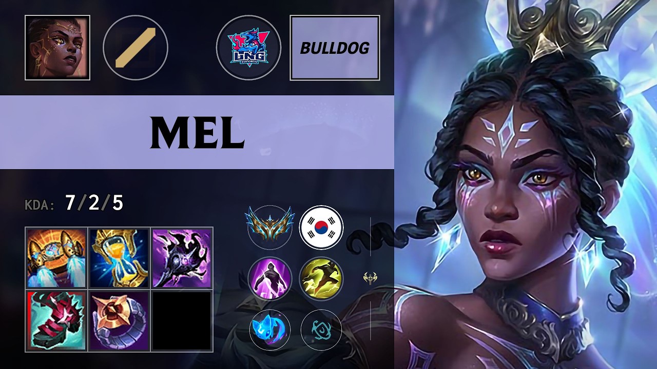 (LNG BuLLDoG) Mel Mid vs Zoe (Kuzan) - KR Challenger Patch 26.13
