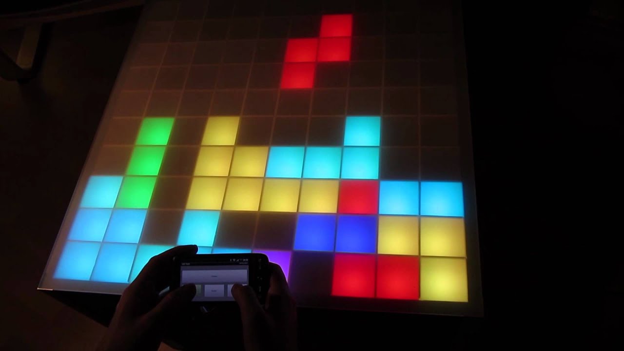 DIY Smart Interactive RGB LED Table - Touch-Sensor