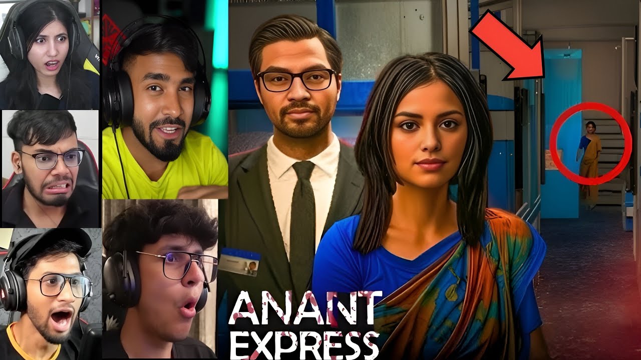 Indian gamers react to ANANT EXPRESS ENDING 😱 reactions compliation |