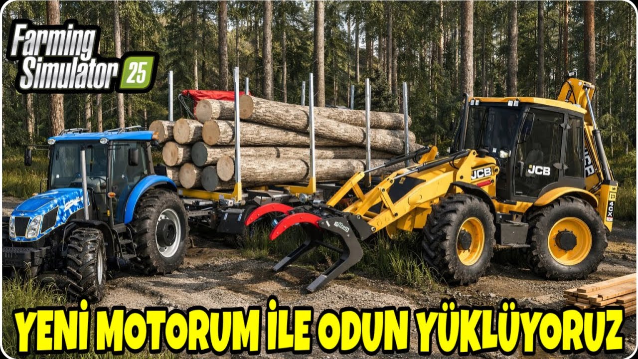 JCB İLE YENİ TD110 UMUZA ODUN YÜKLEYİP SATIŞA GÖTÜRDÜK