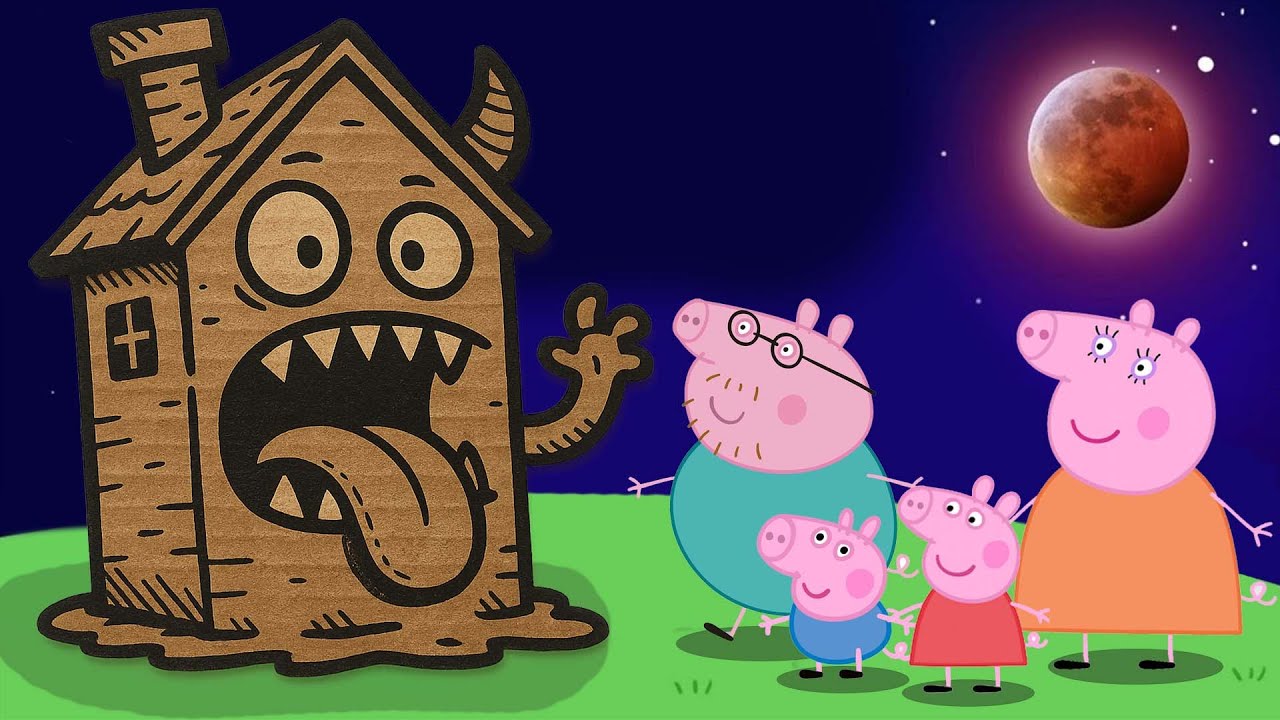 The Cardboard House Disaster | Peppa Pig Builds a House Out of Cardboard | Funny Peppa Pig Animation