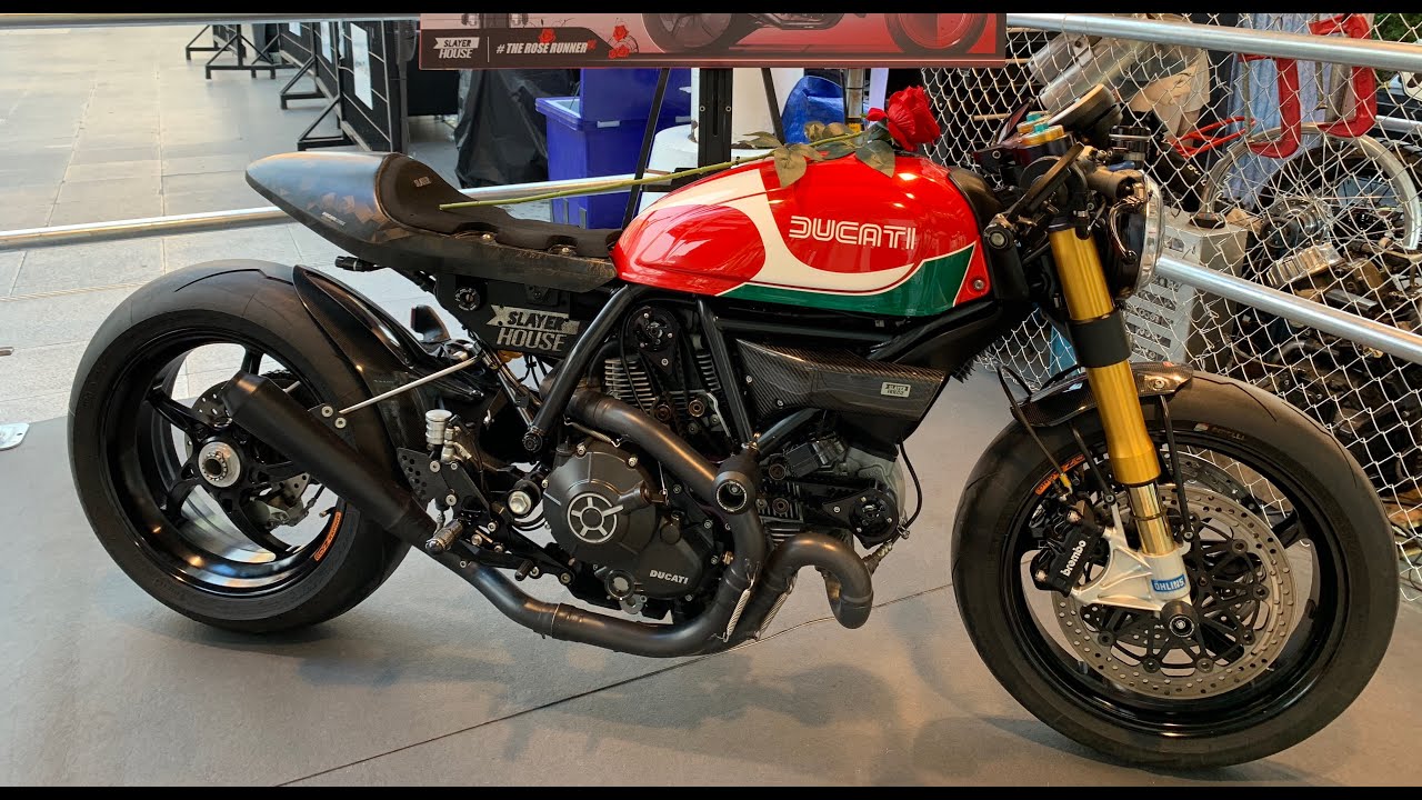 Ducati Scrambler Cafe Racer Custom by Slayer House Thailand. Ducati scrambler 800 custom Cafe racer