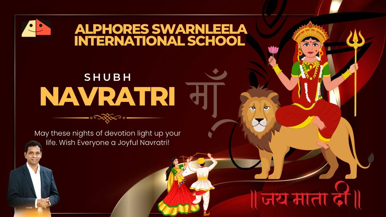 🌸✨ Navratri Celebration 2025 | Alphores Swarnleela International School 🏫 