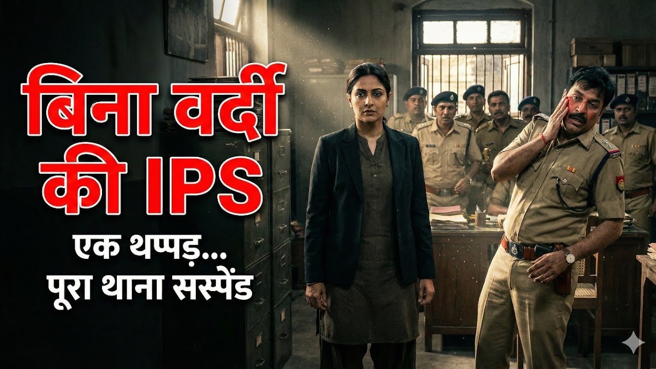 बिना वर्दी की IPS -🔥. एक थप्पड़ और पूरा थाना सस्पेंड