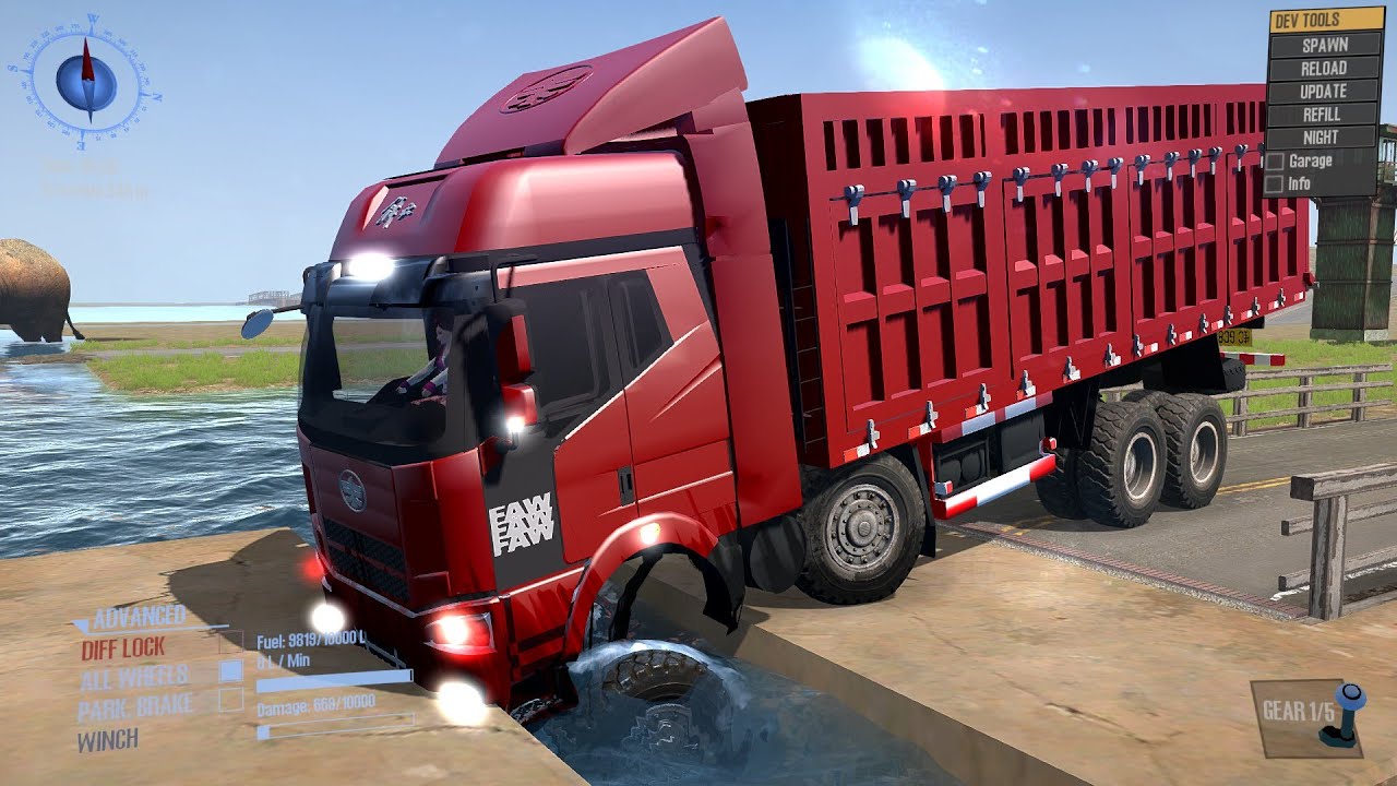 Spintires: MudRunner Truck mod Gameplay Ep650 #spintires #mudrunner #simulation #drivingskills