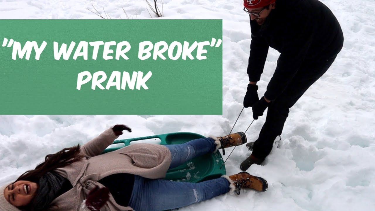 MY WATER BROKE PRANK ON HUSBAND!!! **A RARE REACTION**