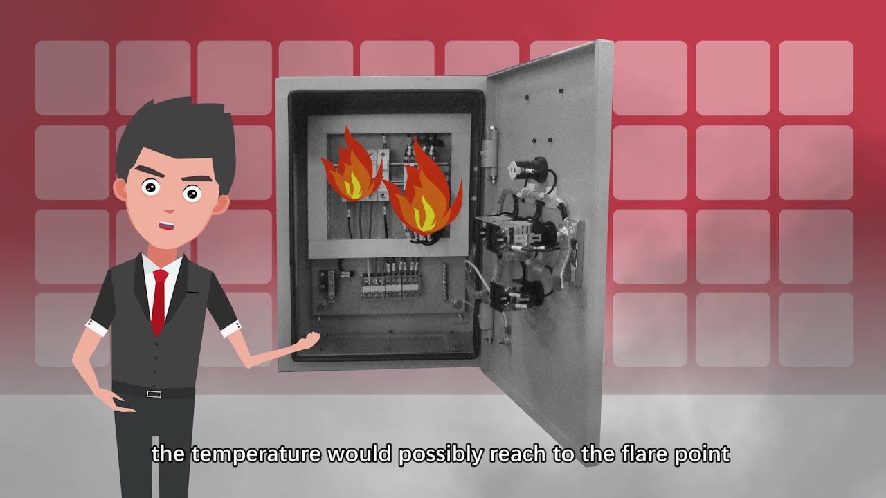 Mini fire extinguisher ensures the safety of distribution box