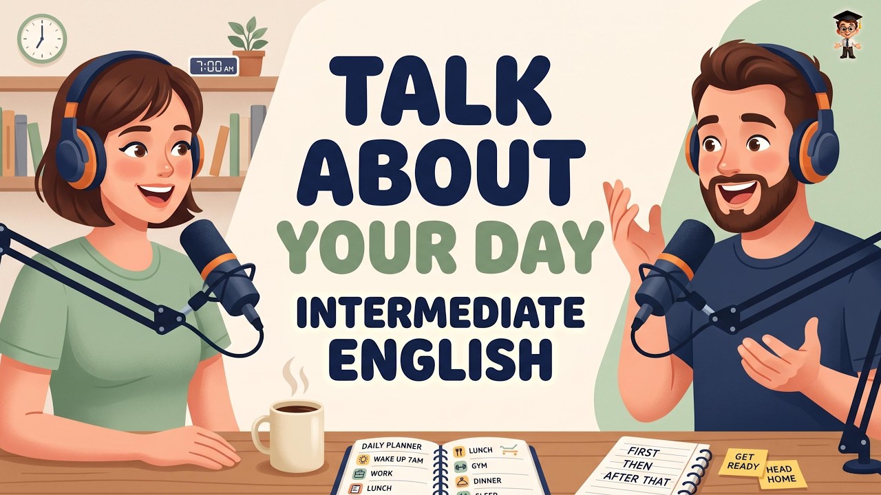 Talk About Your Day in English 🗣️ | Daily Routine Conversation (B1&ndash;B2) | English Podcast