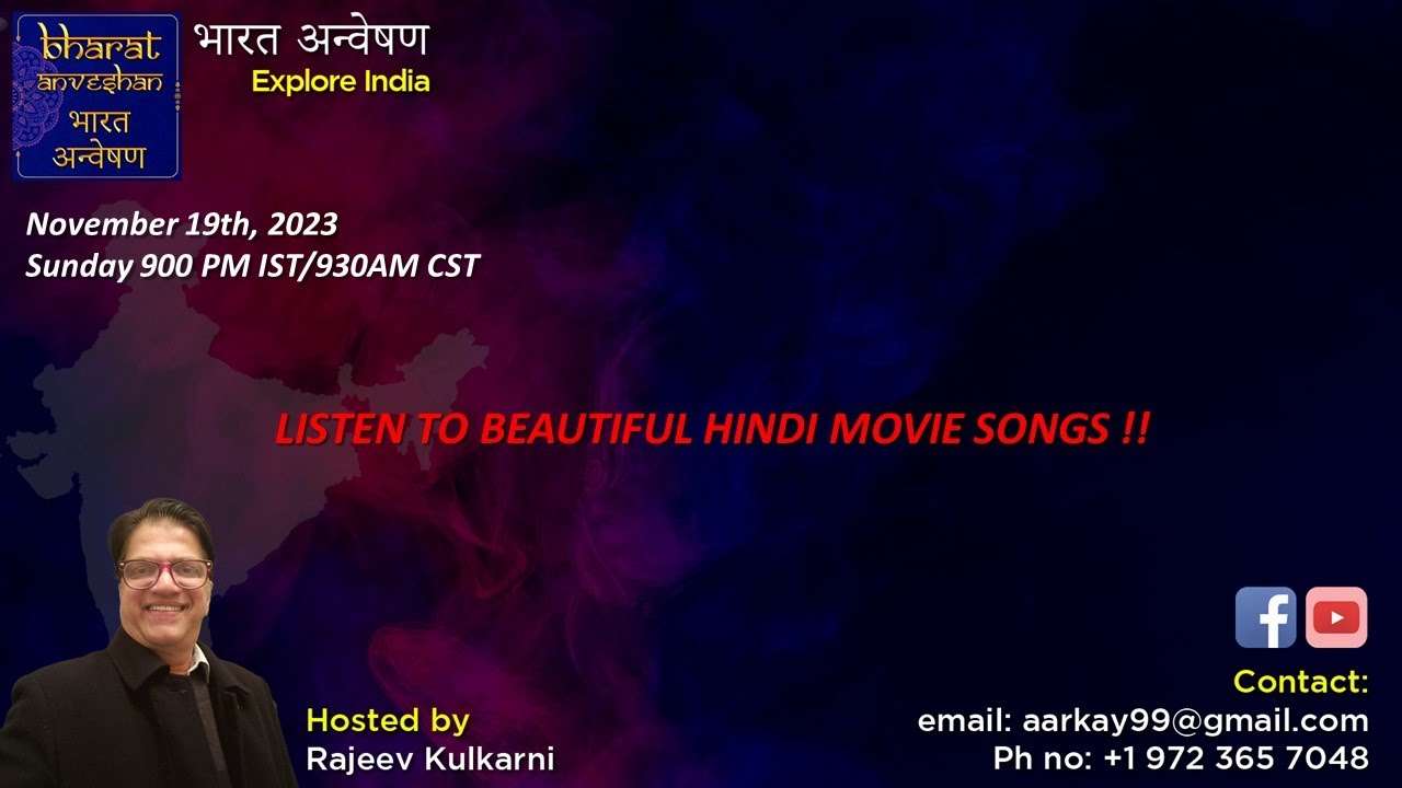 BHARAT ANVESHAN PRESENTS HINDI CINEMA SONGS! #HINDICINEMA #SONGS #MELODY #BOLLYWOOD #MUSIC #HINDI