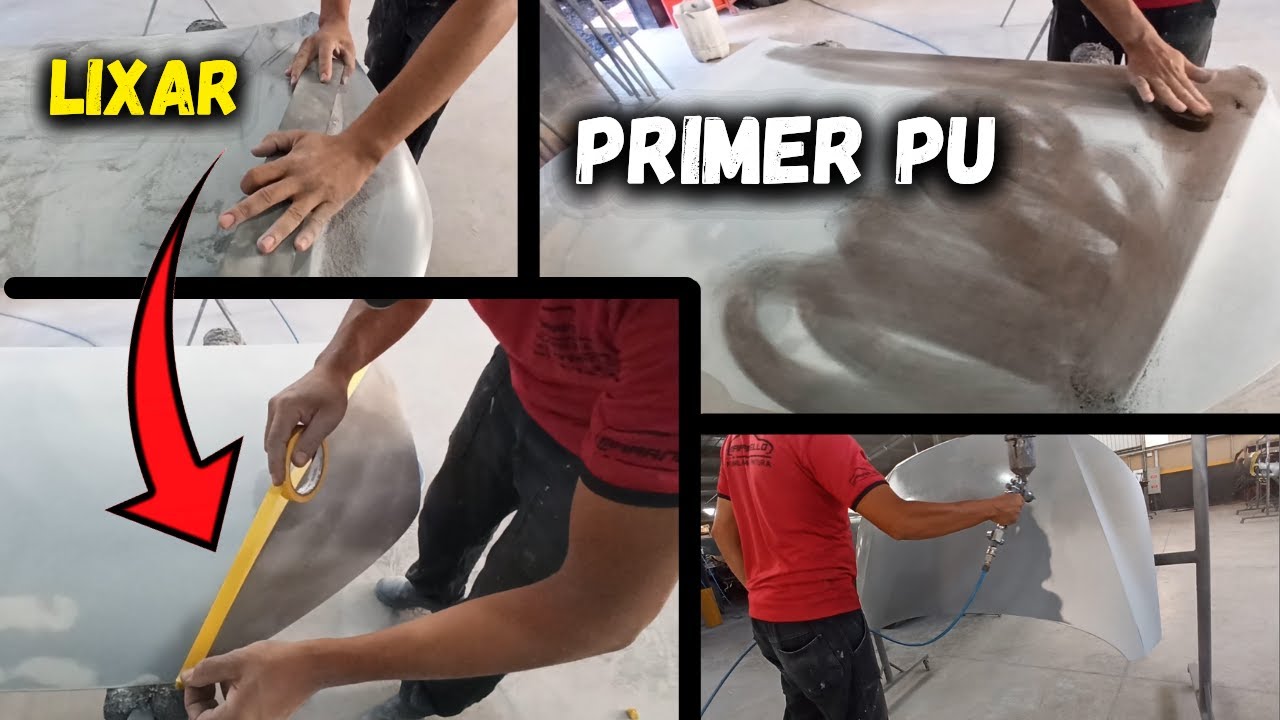 SÓ DICAS TOPS | Como se prepara o CAPÔ do carro para pintar | lixar Primer PU de alta tecnologia