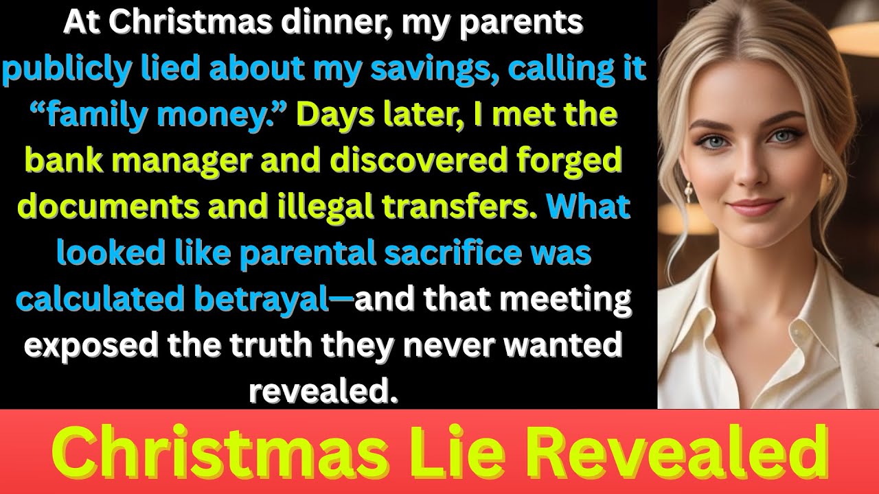 My Parents Lied During the Christmas Dinner in Front of the Whole Family—But When I Met Bank Manager