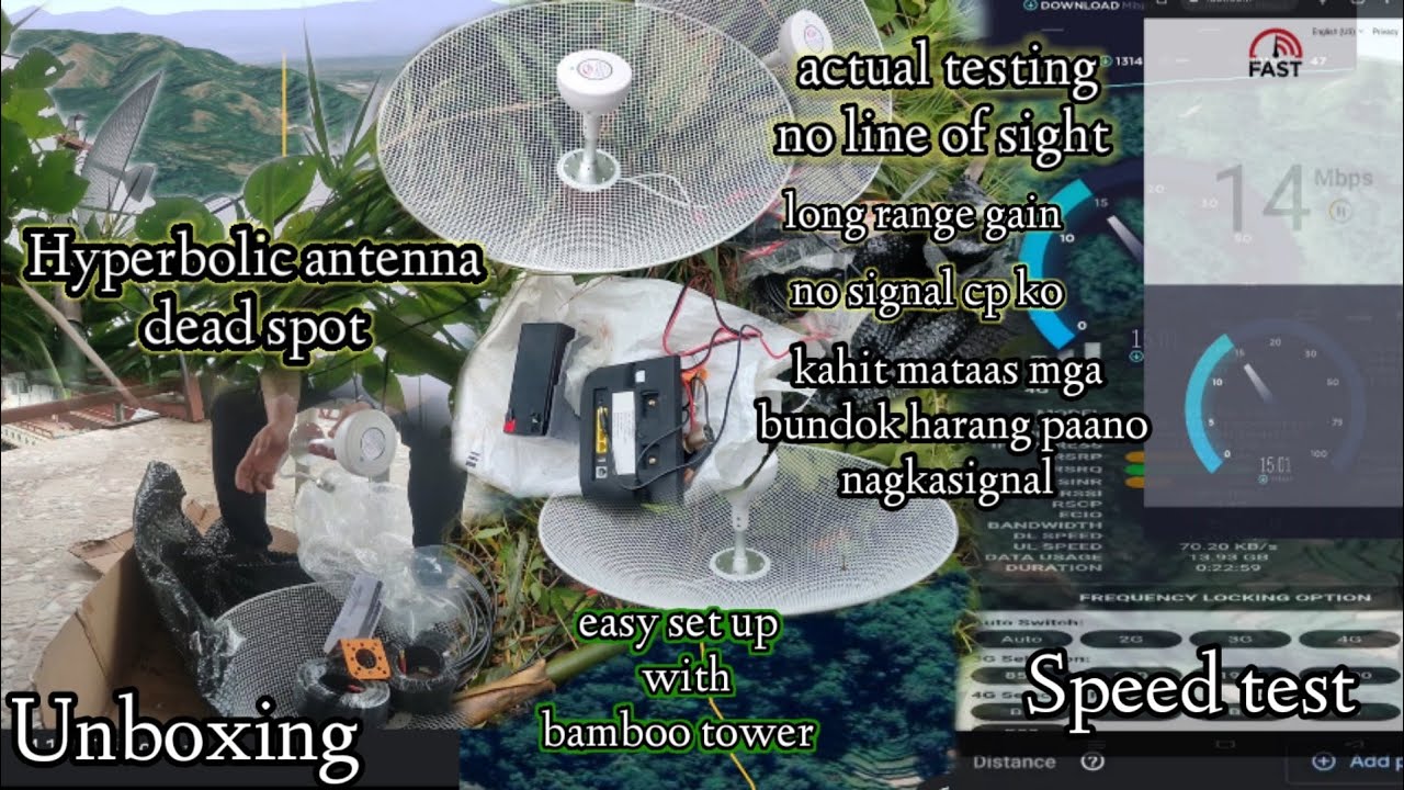 HYPERBOLIC ANTENNA UNBOXING//SET UP AND TESTING DEAD SPOT AREA//MALAKAS BA TALAGA SUBUKAN NATIN