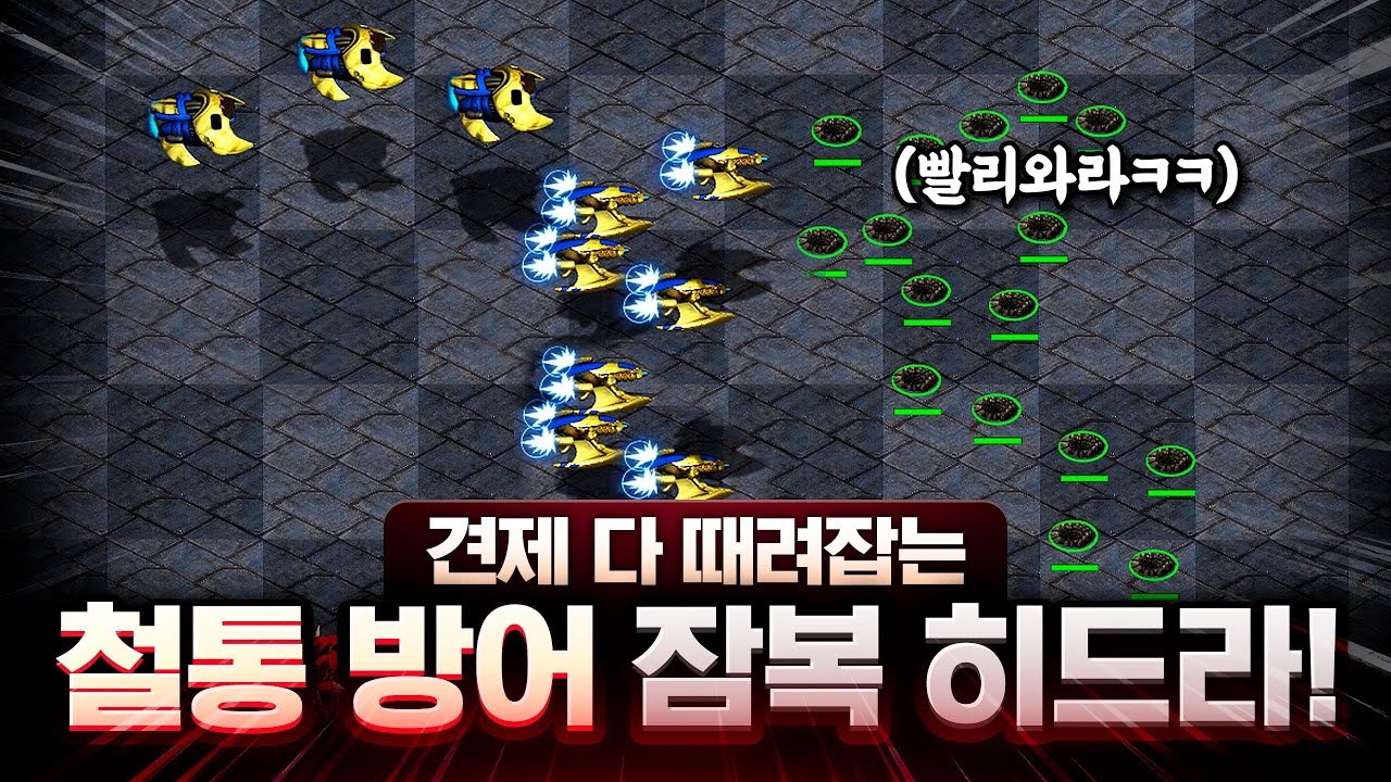 버로우 히드라로 상대의 모든 셔틀 견제를 다 격추 시켰더니 상대 반응이??ㅋㅋ
