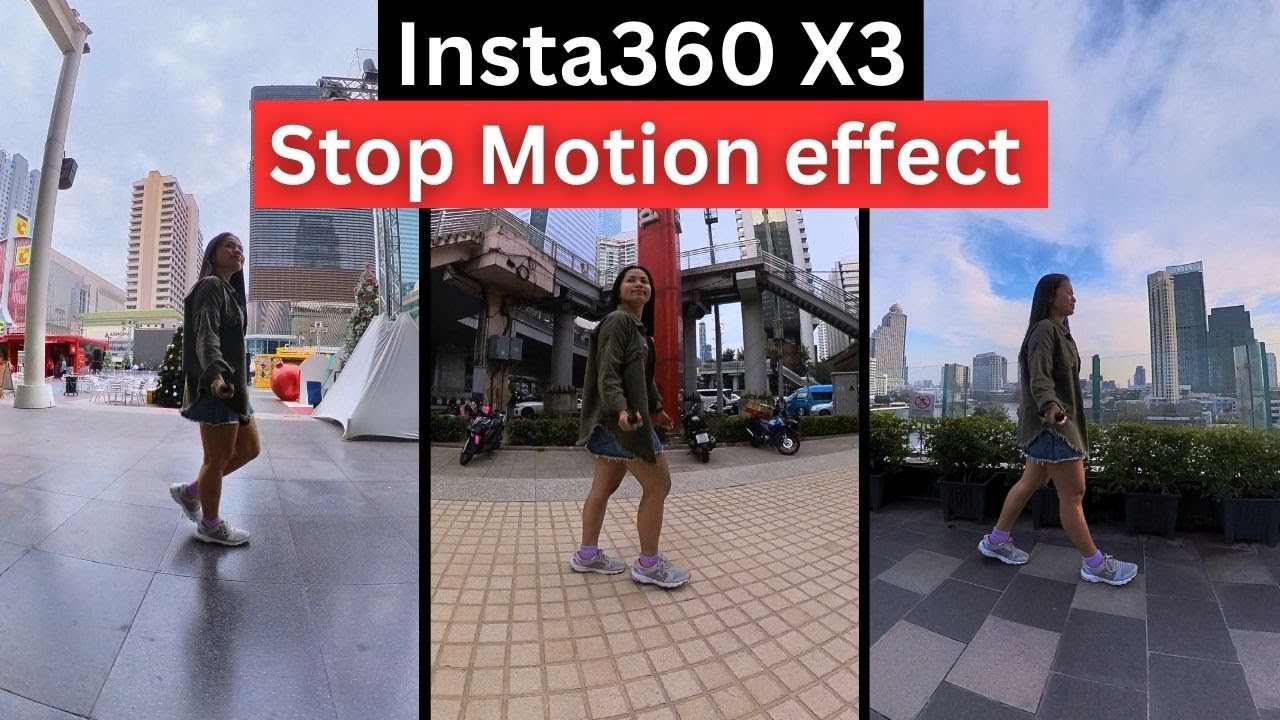 Stop Motion effect through the city - Insta360 X3 Tutorial