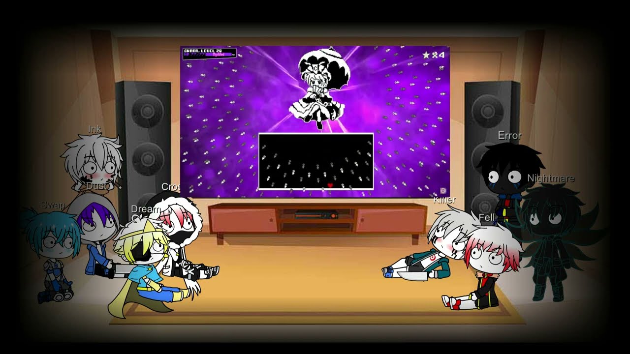 (OLD)Sans AUS React to Sans & Yukari vs Chara