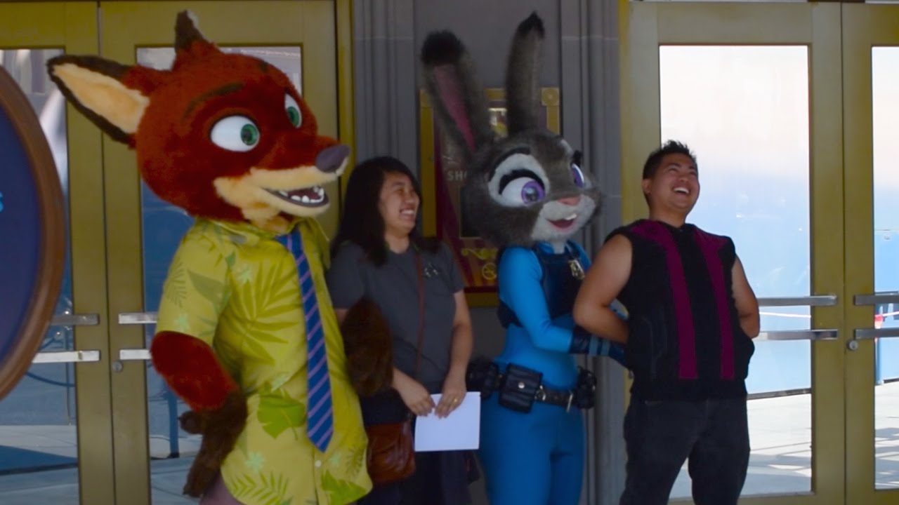 Meet Zootopia's Nick Wilde and Judy Hopps at Disney California Adventure, Disneyland Resort