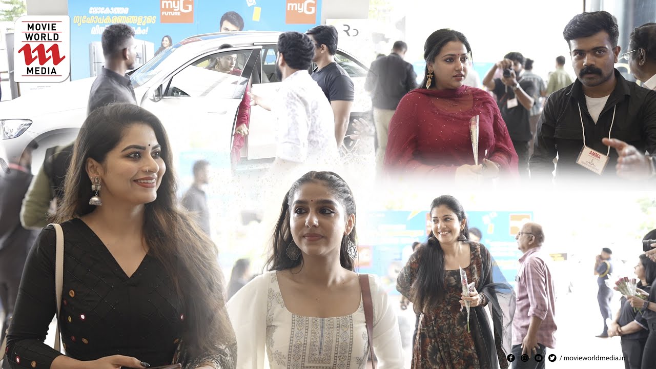 മലയാളത്തിന്റെ യുവ താരസുന്ദരിമാരുടെ കാറുകൾ കണ്ടോ?  | AMMA 29th ANNUAL GENERAL BODY MEETING