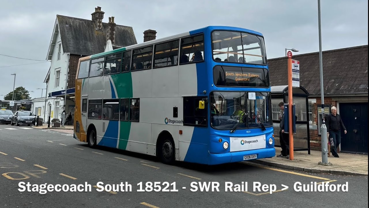 Stagecoach 18521 Dennis Trident (Voith/€3) GX06DXV - Awesome Kickdown! 