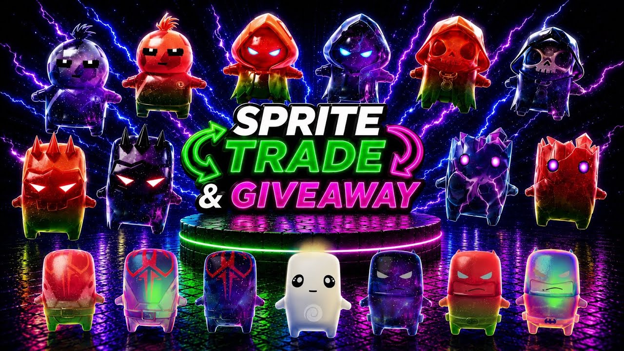 LIVE SPRITE TRADE & GIVEAWAYS