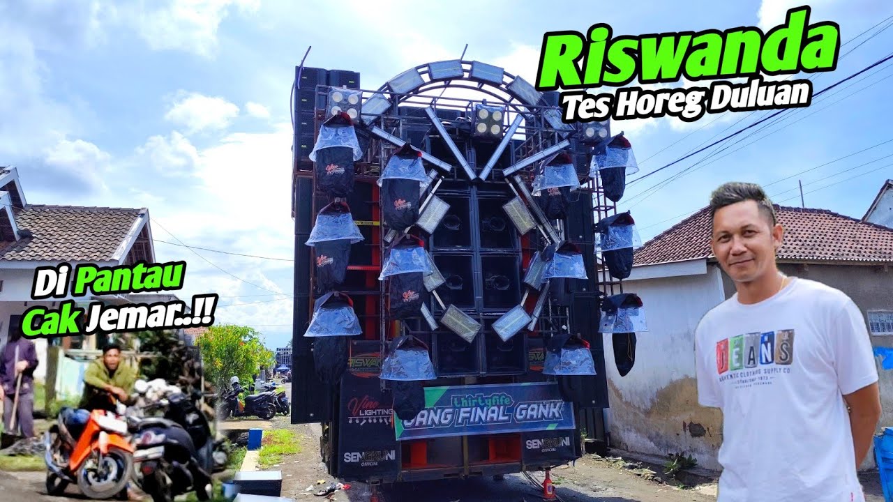 Di Pantau Cak Jemar..!! Riswanda Predator Cek Sound Duluan Di Karnaval Kidangbang Wajak