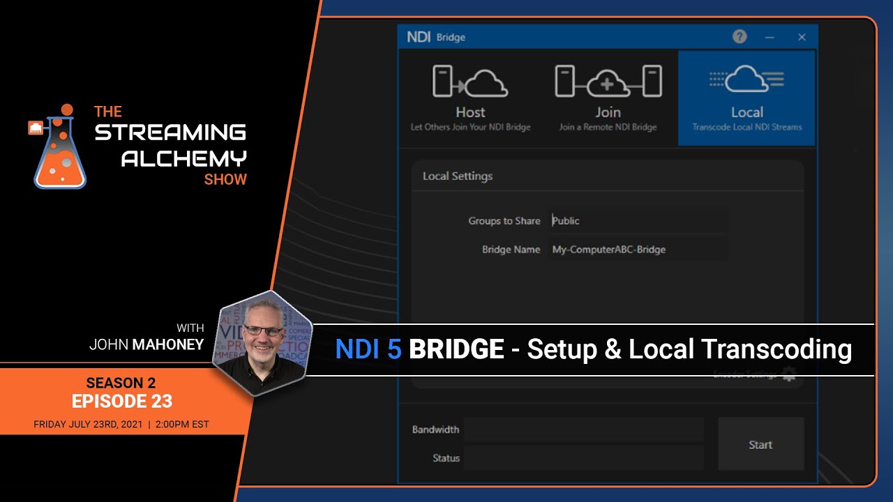 NDI 5 Bridge – Setup and Local Transcoding