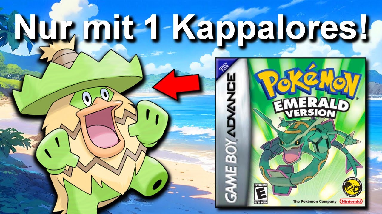 Kann man Pokemon Smaragd mit NUR einem KAPPALORES durchspielen? (+ So wenig Kämpfe wie möglich)