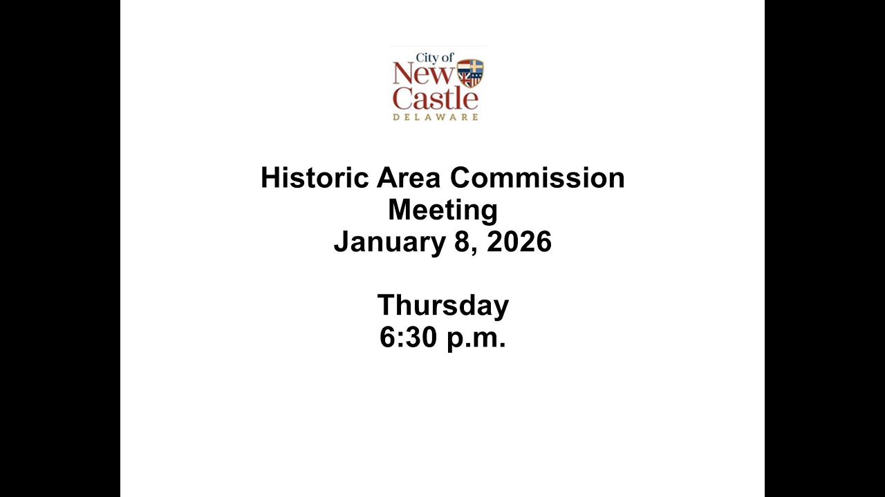 1-8-2026 Historic Area Commission Meeting