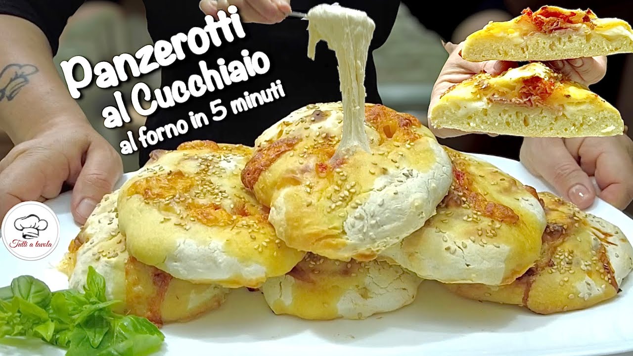 PANZEROTTI AL SLOCK ЗАПЕЧЕННЫЙ ЗА 5 МИНУТ без масла и жира в тесте или при приготовлении