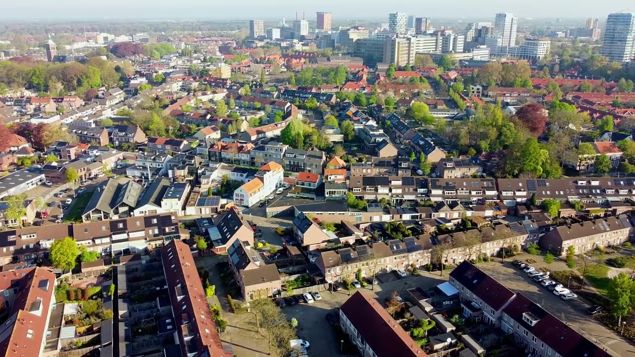 Park Eindhoven vanuit vogelperspectief. Dron.