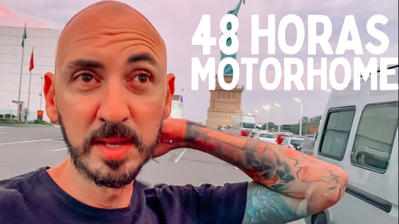48 horas de motorhome sozinho dirigindo e dormindo na estrada