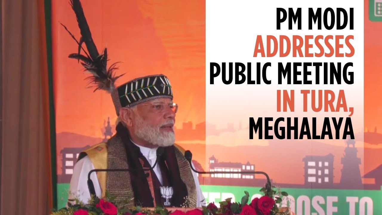 PM Modi addresses public meeting in Tura, Meghalaya