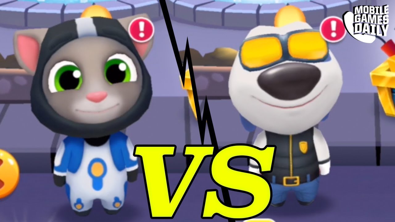 Deputy Hank VS Astronaut Tom TALKING TOM GOLD RUN | MY TALKING TOM 2 | TOM POOL