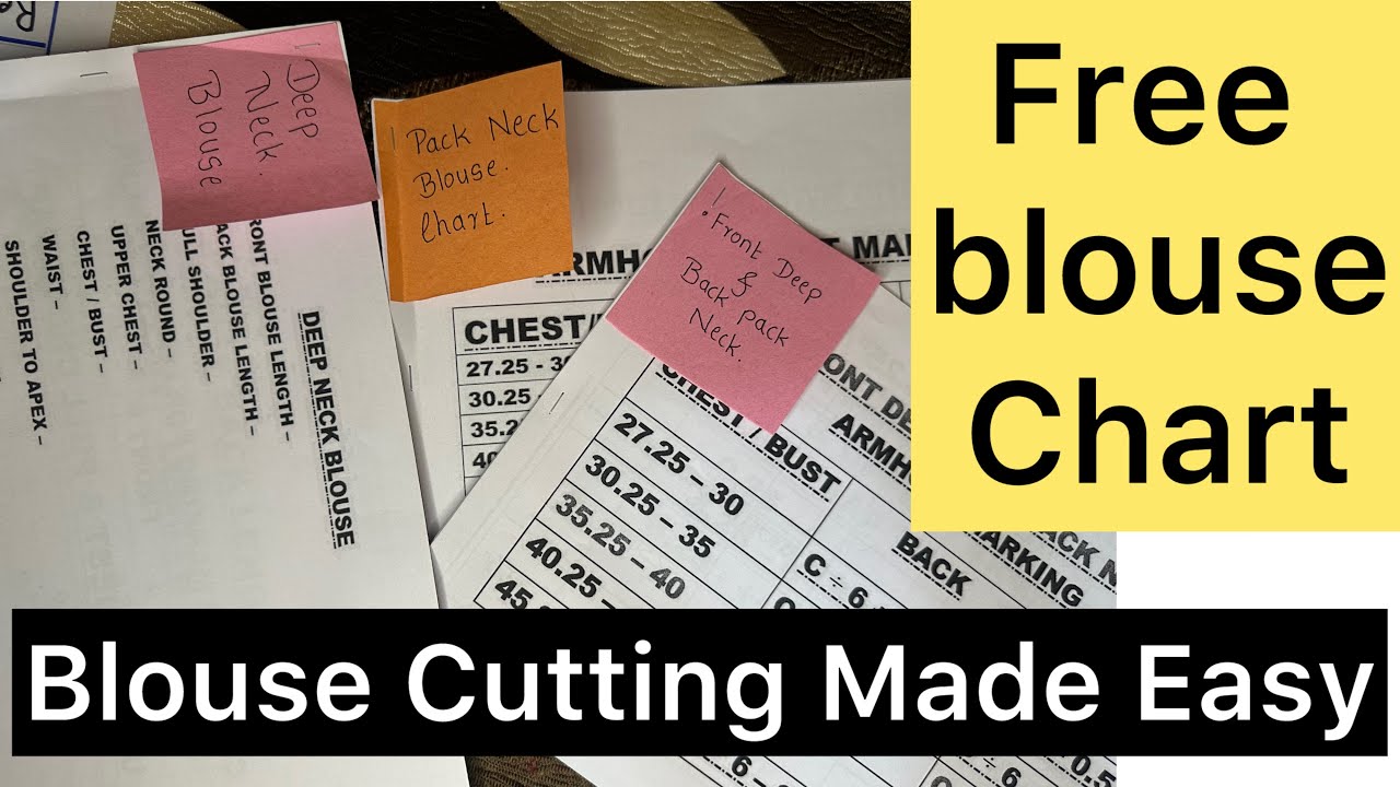 Free blouse chart | New FMC method blouse chart | perfect fitting secret #blouse  