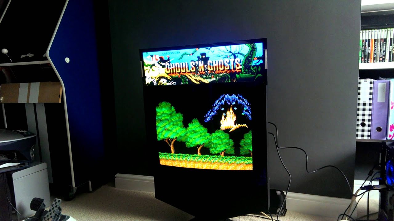 MAME with dynamic marquee using ultra widescreen LCD