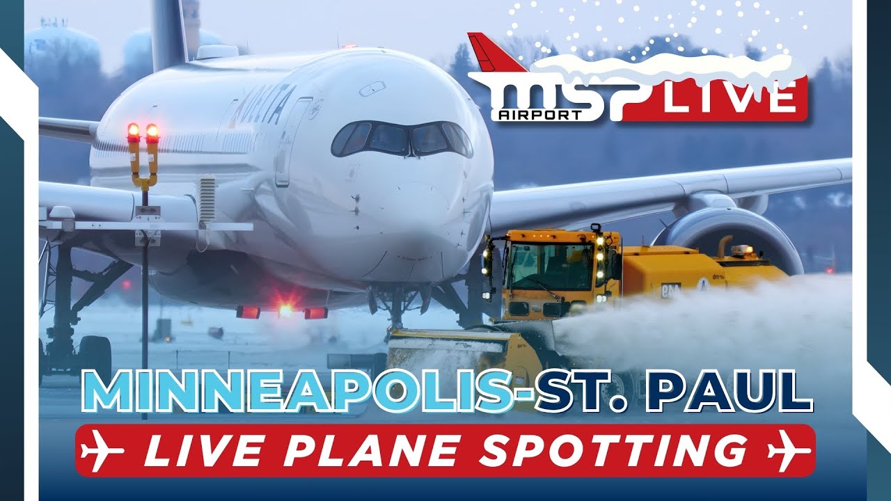 🔴 LIVE FREEZING WINTER AIRPORT ACTION! ❄ MSP AIRPORT ❄ 1/31/26