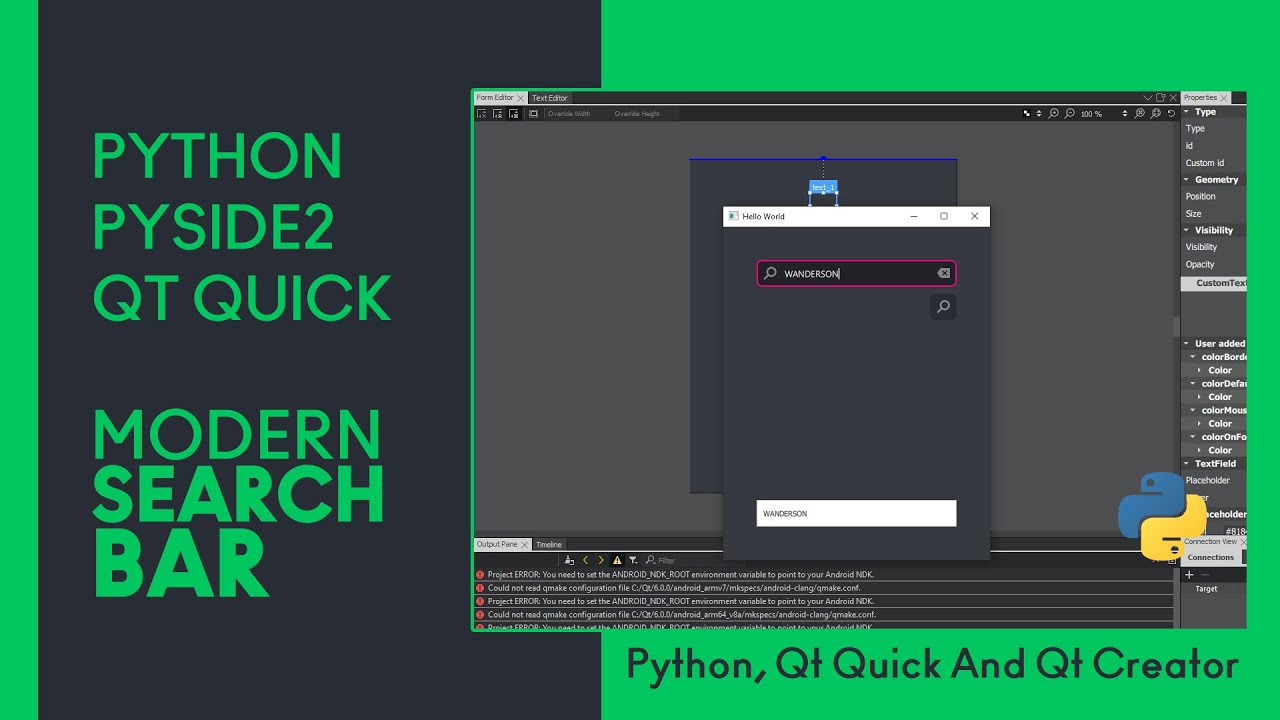 УЧЕБНОЕ ПОСОБИЕ &mdash; Современная панель поиска &mdash; Python, PySide2 и Qt Quick &mdash; [Современный графическ...