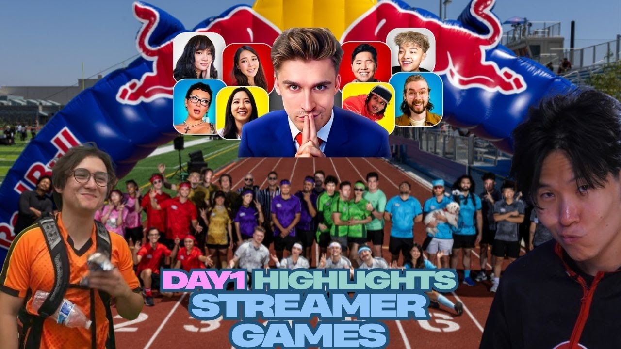 Disguised Toast & Michael Reeves Day 1 Streamer Games Highlights with OTV & Friends Ludwig X Redbull